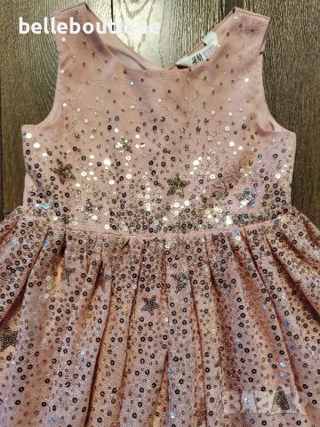 Празнична рокля с искрящи пайети 104 см., 3-4 год. , снимка 4 - Детски рокли и поли - 46461245