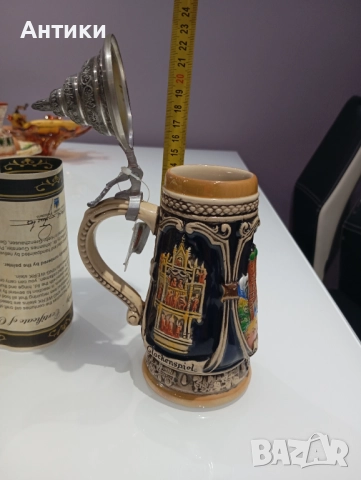 Стара халба със сертификат прекрасна за подарък, снимка 9 - Колекции - 52470382