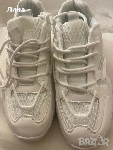 Дамски боти от естествена кожа,нови сникърси