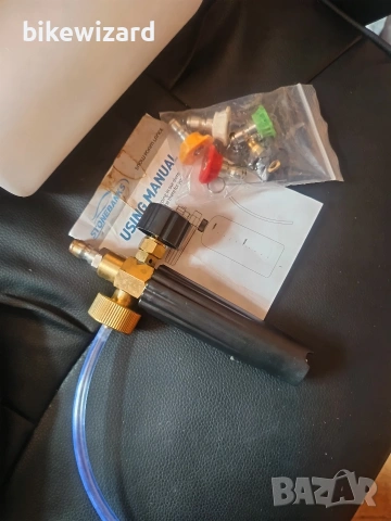 Пистолет за пяна за водоструйка, 1 литър, регулируем накрайник за пяна, 1/4 инча+5 накрайника , снимка 7 - Парочистачки и Водоструйки - 53434868