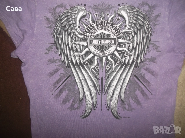 Тениска HARLEY-DAVIDSON  дамска,М-Л, снимка 5 - Тениски - 51597247