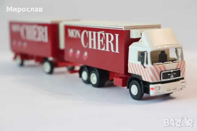 HERPA H0 1/87 МАН MAN КАМИОН ТИР МОДЕЛ, снимка 6 - Колекции - 50142621