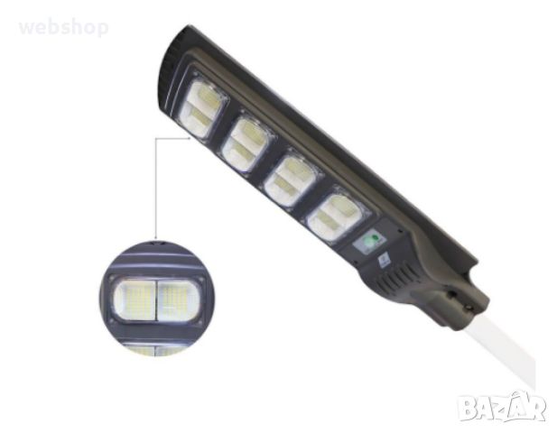 Улична Соларна LED лампа с дистанционно управление ,Водоустойчива ,1600W , снимка 2 - Соларни лампи - 46175313