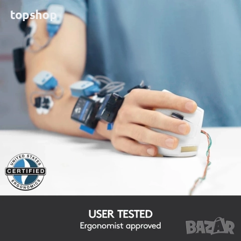 Нова вертикална безжична мишка Logitech MX Vertical – ергономичен дизайн, намалява мускулното..., снимка 4 - Клавиатури и мишки - 51628775