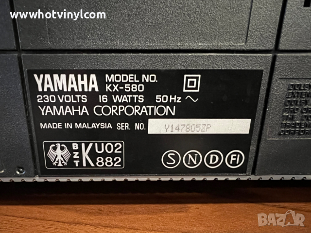 Касетен дек Yamaha kx-580, снимка 4 - Декове - 44985558