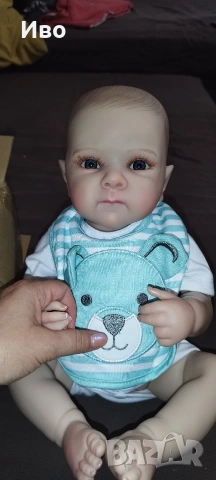 Реалистично бебе 45 см с изцяло винилови тяло, снимка 2 - Кукли - 54036674