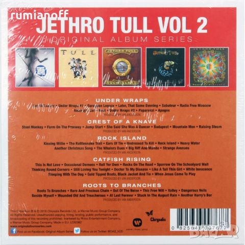 Jethro Tull – Original Album Series Volume Two / 5CD Box Set, снимка 2 - CD дискове - 45108652