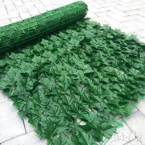 Ограда от зелени листа - панел за уединение с реалистичен вид 3 x 0,5 м, снимка 10 - Огради и мрежи - 53565268