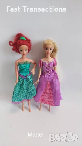 Комплект кукли принцеси Ариел и Рапунцел