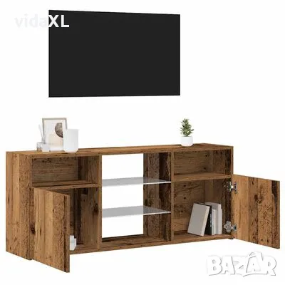 vidaXL ТВ шкаф с LED осветление, 120x30x50 см, инженерно дърво(SKU:856351), снимка 4 - Шкафове - 48993071