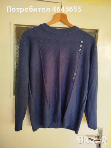 Синя зимна блуза хл размер , снимка 2 - Пуловери - 52424996