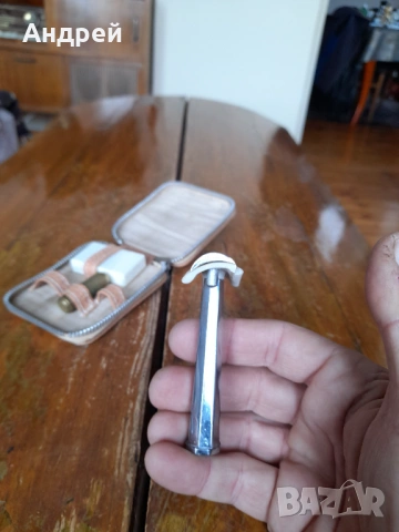 Стар мъжки несесер за бръснене #5, снимка 7 - Други ценни предмети - 53622255