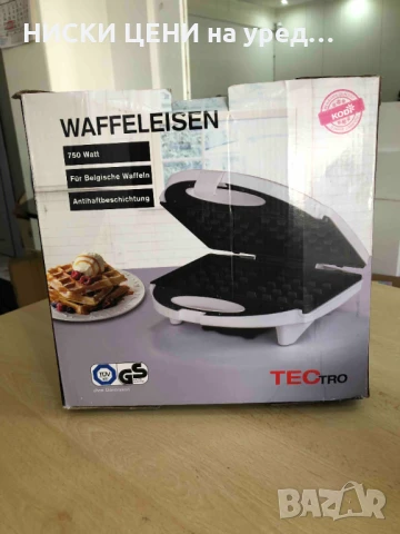 Гофретник Tectro 750W, снимка 5 - Гофретници - 51287709