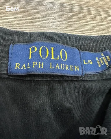 Оригинална мъжка тениска с яка Polo Ralph Lauren размер Л, снимка 3 - Тениски - 46866720