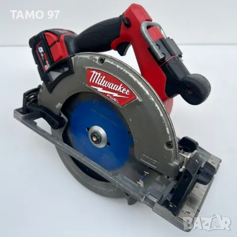 Milwaukee M18 FCSG66 - Безчетков ръчен циркуляр 2x18V 5.0Ah, снимка 2 - Други инструменти - 48998921