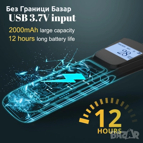 Нов Портативен газов детектор с акумулатор и вибрационна аларма Газдетектор, снимка 7 - Други инструменти - 51668245