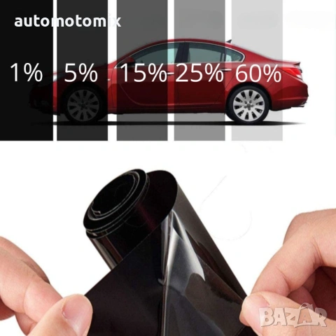 Фолио затъмняване на автомобилни стъкла, 50см х 3м., 15% - 62135