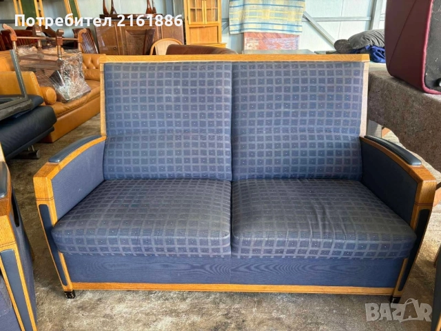 Комплект от диван двойка с два фотьойла , снимка 4 - Дивани и мека мебел - 52261400