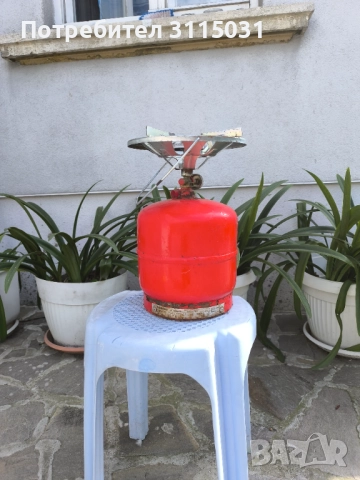 Туристическа ГАЗОВА бутилка с  котлон 