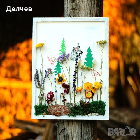 Пана и букети от сухи цветя, снимка 8 - Декорация за дома - 51338916