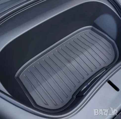 Гумена Подложка/Стелка за Предно Багажно Отделение, Преден Багажник - Tesla Model 3 (2017-2023), снимка 3 - Аксесоари и консумативи - 51253327