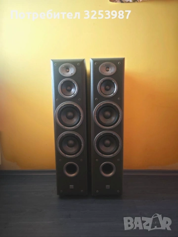 Подовостоящи тонколони JBL E80 - трилентови, 100-400W, 8 Ohm, USA Сиви