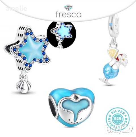 Ликвидация! 50% OFF Цената е за целия Сет от 3 бр.! Сетове Fresca по модел тип Pandora Пандора, S925, снимка 4 - Други - 54281321