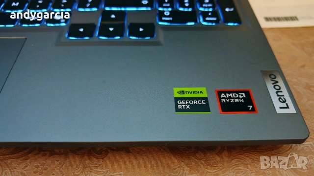NVidia RTX 5060 8GB/AMD Ryzen 7 250/16GB RAM/512GB SSD NVME/15.6 IPS 144hz/Lenovo LOQ, снимка 11 - Лаптопи за игри - 53721864