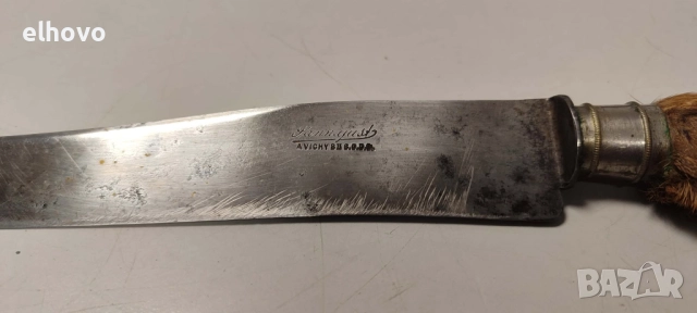 Нож с дръжка краче от сърна, снимка 3 - Антикварни и старинни предмети - 52572202