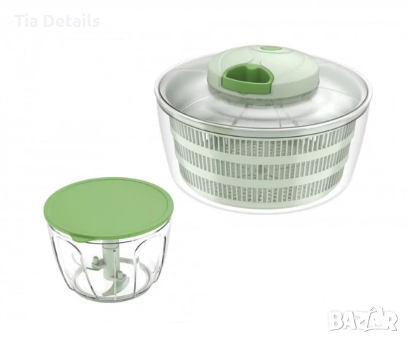 Мултифункционален уред 2в1 Oliver Voltz - центрофуга и чопър, 4 л купа , снимка 1