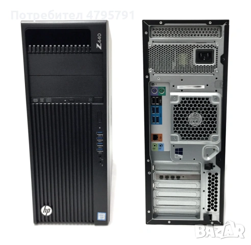 HP Z440 Workstation – Xeon 6 ядра, 16GB DDR4, Quadro K2200, снимка 3 - Работни компютри - 54181734