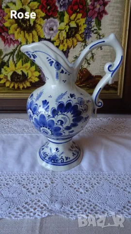 Кани- вази стил Арт Деко delft blue Нolland hand painted                                            , снимка 11 - Вази - 46987468