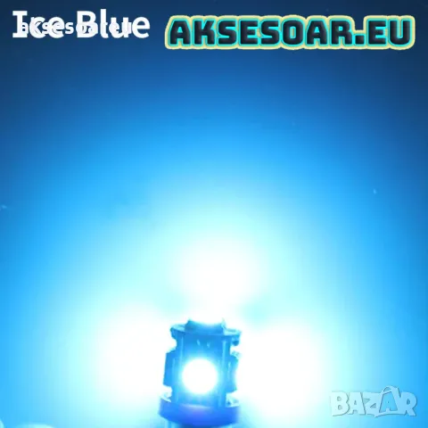 2 бр. Габаритни крушки BA9S 5 SMD 5050 Автомобилна LED вътрешна лампа крушка за номер за вратата, снимка 3 - Аксесоари и консумативи - 50419939