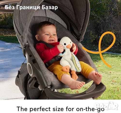 Нова Сетивна Играчка Гъска за Новородени - Fisher-Price с Дрънкалки, снимка 4 - Други - 46748014