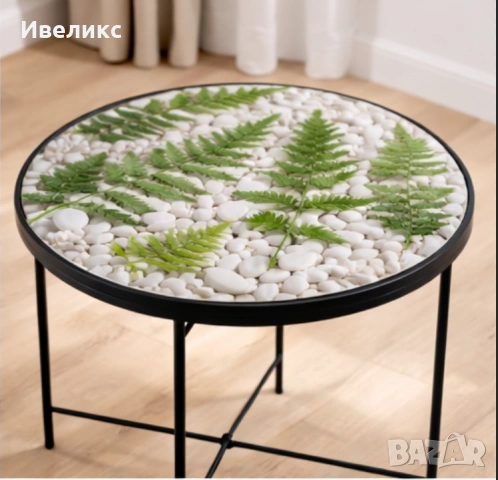 Градинска/ холна / помощна маса за кафе от епоксидна смола, снимка 4 - Маси - 53721696