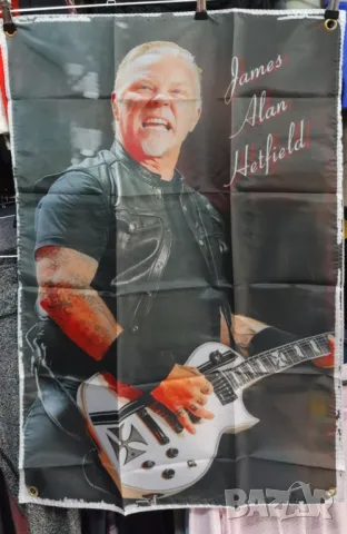 James Alan Hetfield Flag-60 см на 90 см