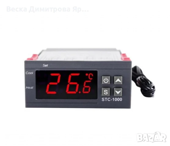 Температурен контролер STC-1000-24V, 10A с 1 сензор, снимка 3 - Друга електроника - 50676297