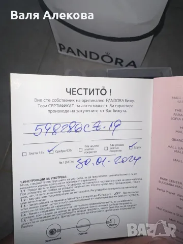 Гривна Pandora, снимка 3 - Гривни - 47359471