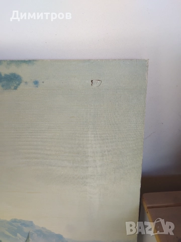 Много стара картина масло върху платно, снимка 4 - Антикварни и старинни предмети - 51793702