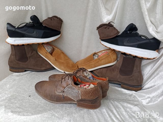 мъжки обувки от естествена кожа DANIEL HECHTER® MEN´S LEATHER LOW SHOES - COGNAC BROWN, N- 43 - 44, снимка 10 - Ежедневни обувки - 45543297