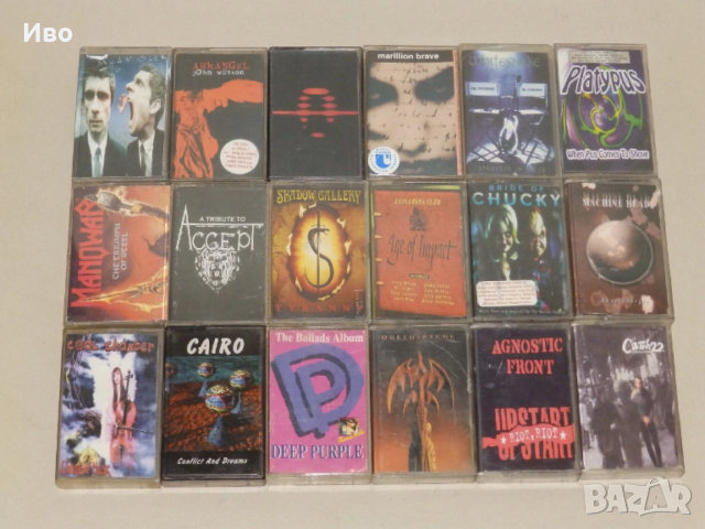 Касети с метъл и рок