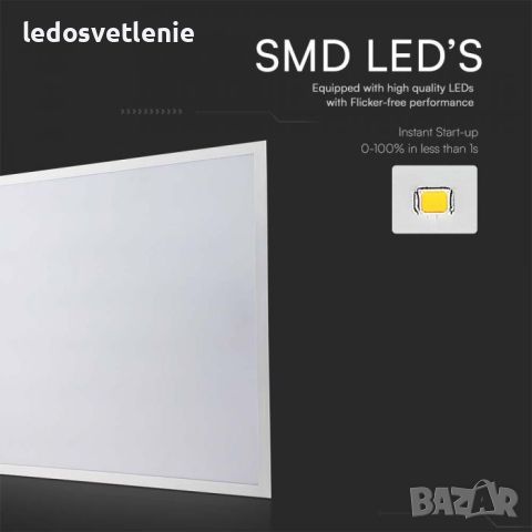 LED Панел 36W 4320lumen V-tac със Samsung диоди и 5г гаранция 60×60см за скрит монтаж (за растер) в , снимка 5 - Лампи за таван - 46761056