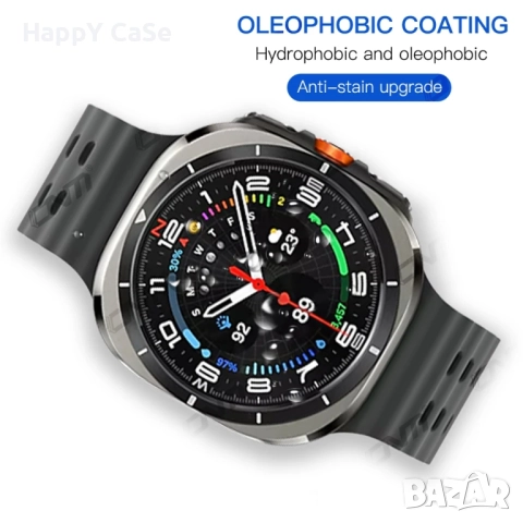 Samsung Galaxy Watch 8 / 7 / Ultra 47 / FE / Classic / 5D Протектор за цял екран, снимка 4 - Смарт гривни - 46790064