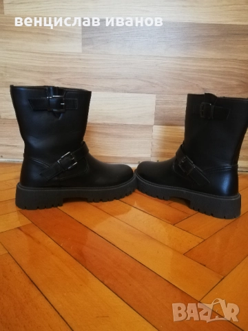 Дамски кожени боти, снимка 2 - Дамски боти - 51863481