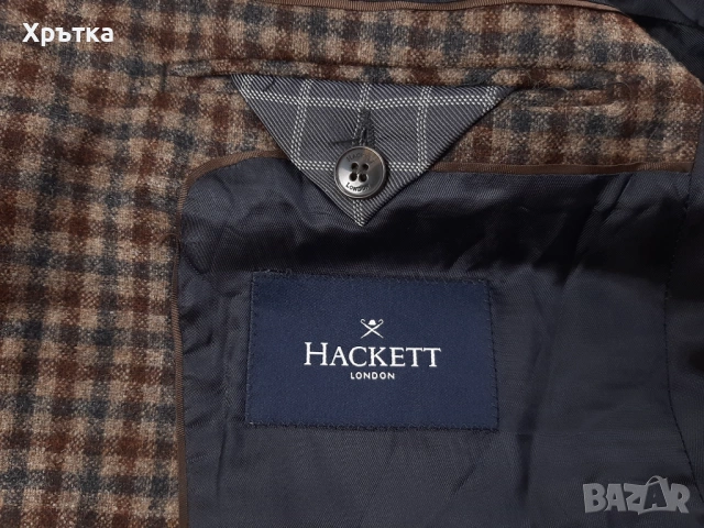 Hackett London Gun Club - Оригинално мъжко сако размер 52 / L, снимка 8 - Сака - 53933364