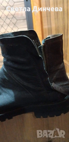 боти естествена кожа, снимка 2 - Дамски боти - 53194642