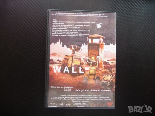 Wall E DVD филм Pixar Уол-И роботче фантастика любов бъдещето, снимка 3 - Анимации - 46042011