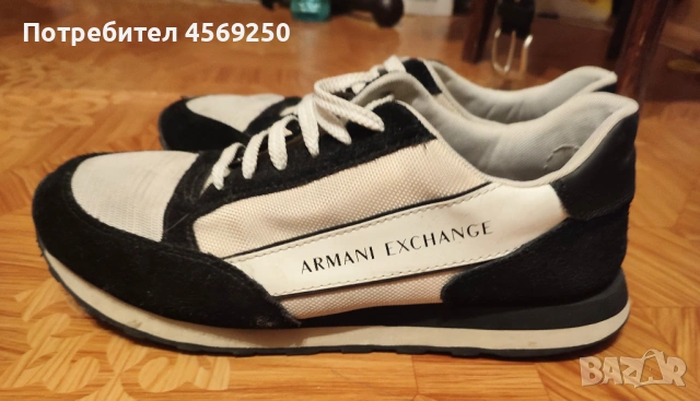 Мъжки обувки Armani exchange, оригинални, размер 46, използвани, снимка 3 - Ежедневни обувки - 53777634