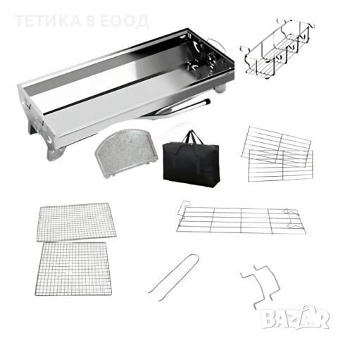 Преносимо барбекю от неръждаема стомана., снимка 10 - Барбекюта - 50574865