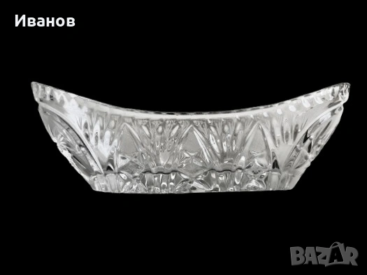 Елегантна Кристална кошничка + Кристална гондола с форма на лодка, снимка 5 - Антикварни и старинни предмети - 51479833